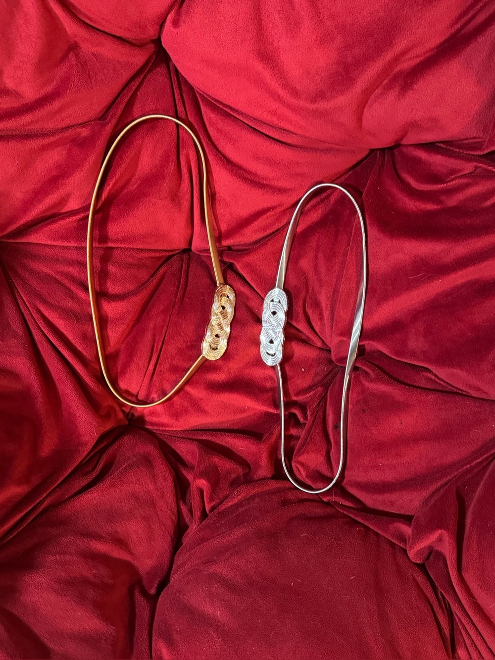 Gold and Silver Knot Elastic Headbands - Women Accessories